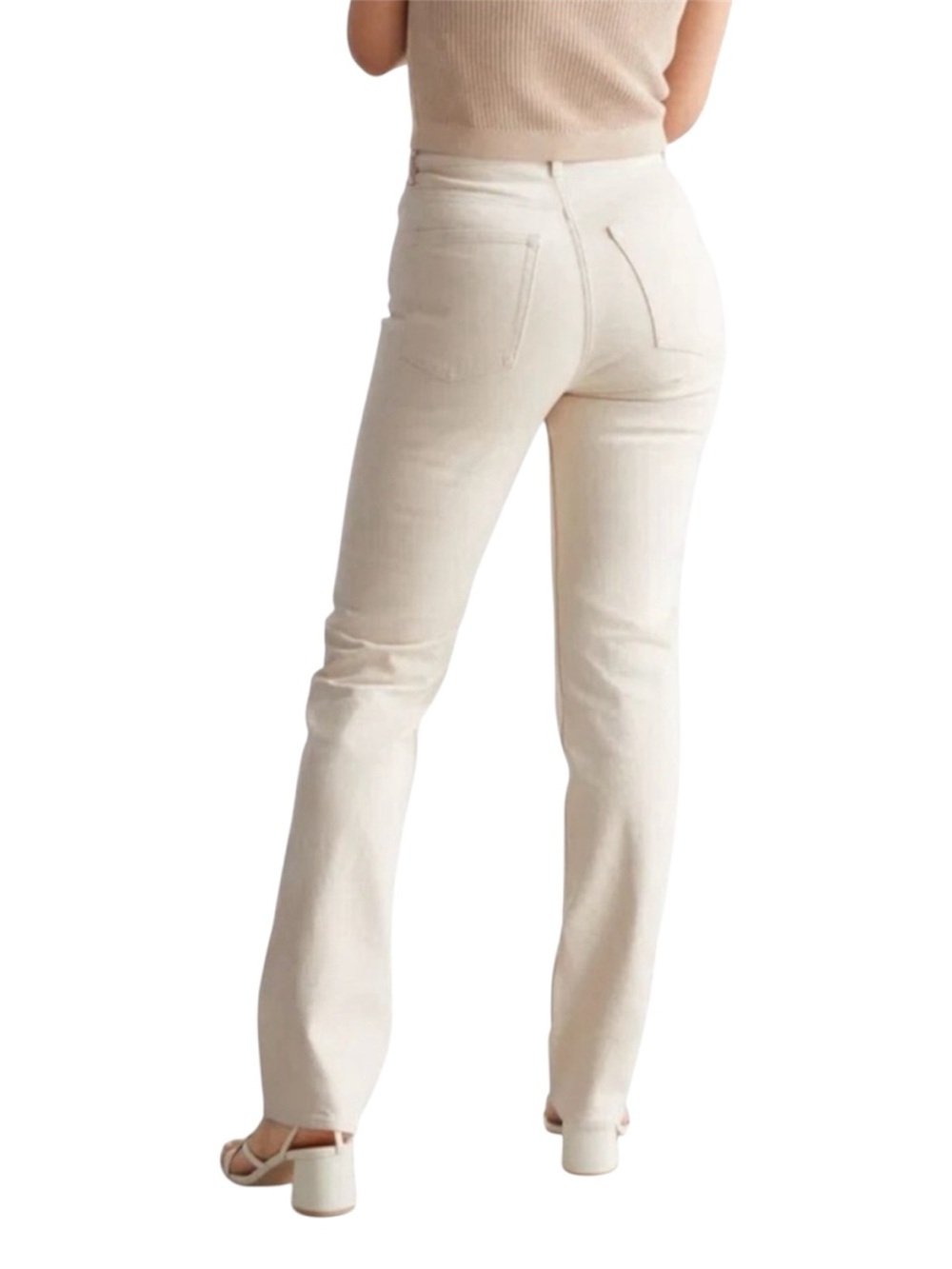 & Other Stories Favourite Cut Cream Jeans Size 24